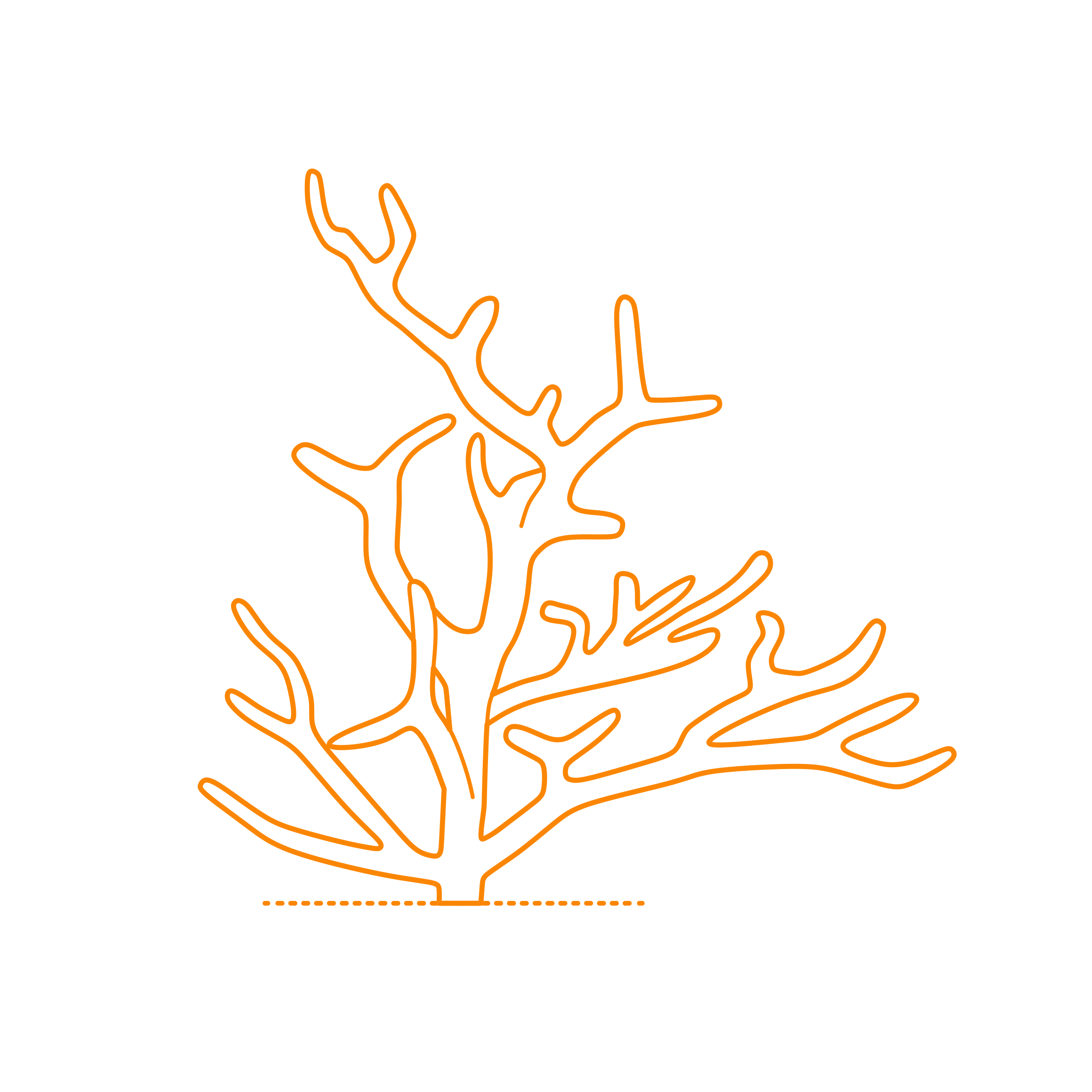 Animals Corals Outline Drawing Svg Vector Free Vectors